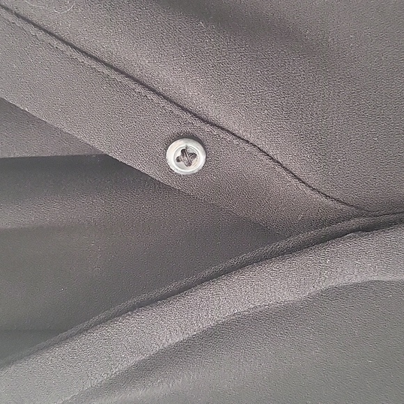 Apt 9 Black Split Neck Blouse - Picture 3 of 5